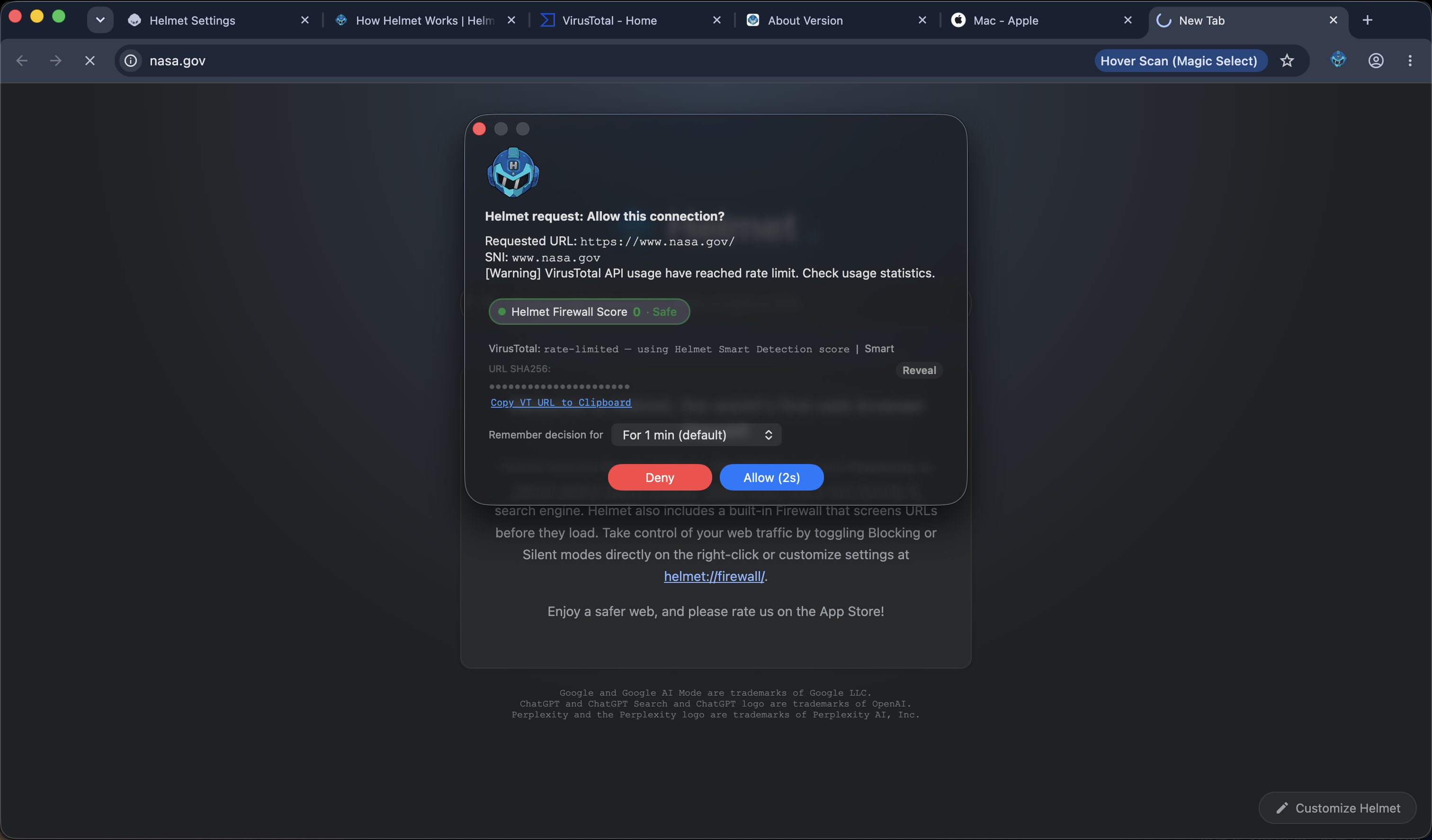 Helmet Browser screenshots (2/6)